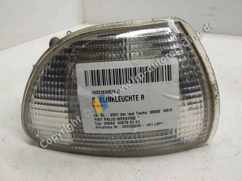 Fiat Palio Weekend BJ2001 Blinker Blinkleuchte rechts CARELLO 38561999 weiß